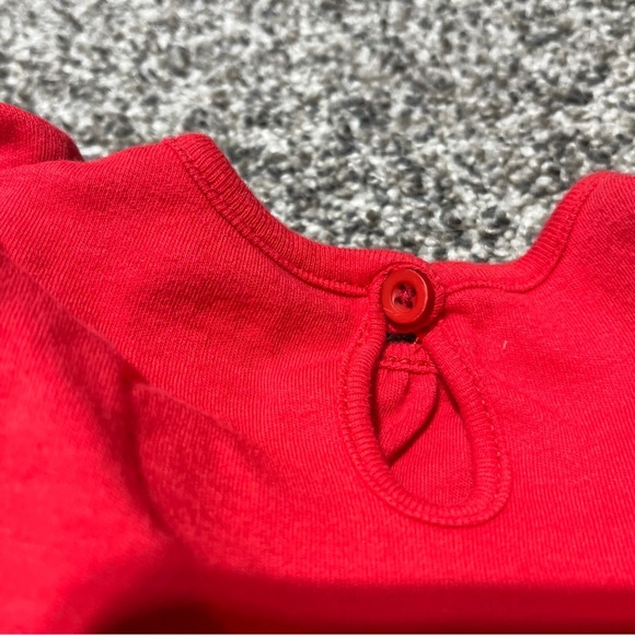 Disney Baby Minnie Mouse 0-3 Months Red Tutu Ruffle Dress Cotton One Piece - Picture 8 of 9